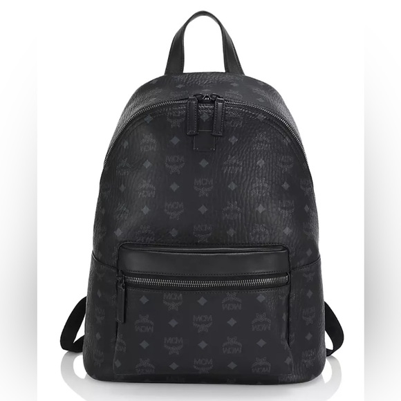 MCM Stark Monogram Logo Backpack - Picture 1 of 8